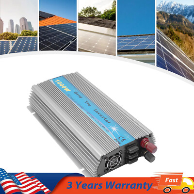 1000W Grid Tie Solar Power Inverter   MPPT Pure Sine Wave, AC 90V-140V Input, 11