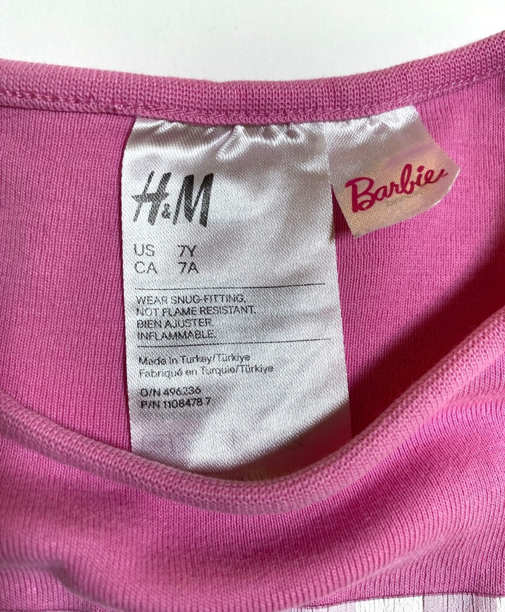 リリィ H & M Girls Barbie Snug Fit Cotton PJ 2 pc. size 7 | eBay