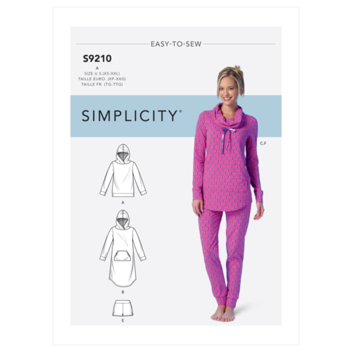 Simplicity Sewing Pattern S9210 Misses' Tops, Dress, Shorts, Trousers and Slippe - Picture 1 of 2