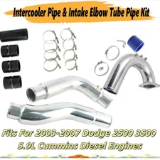Intercooler Pipe&Intake Elbow Kit For Dodge Ram 2500 3500 5.9L Cummins 2003-2007