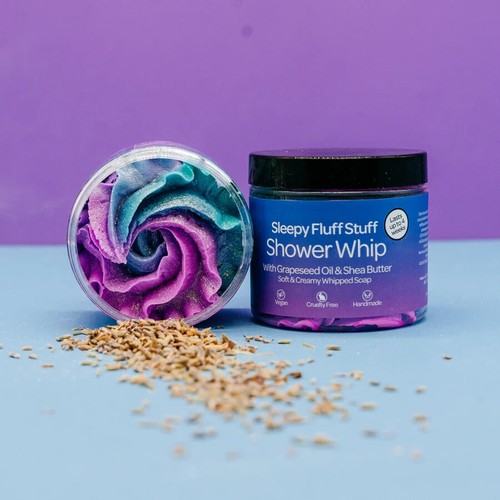 Sleepy Fluff Stuff Shower Whip Soap Body Wash Shaving Cream Wash 150g Free P&P