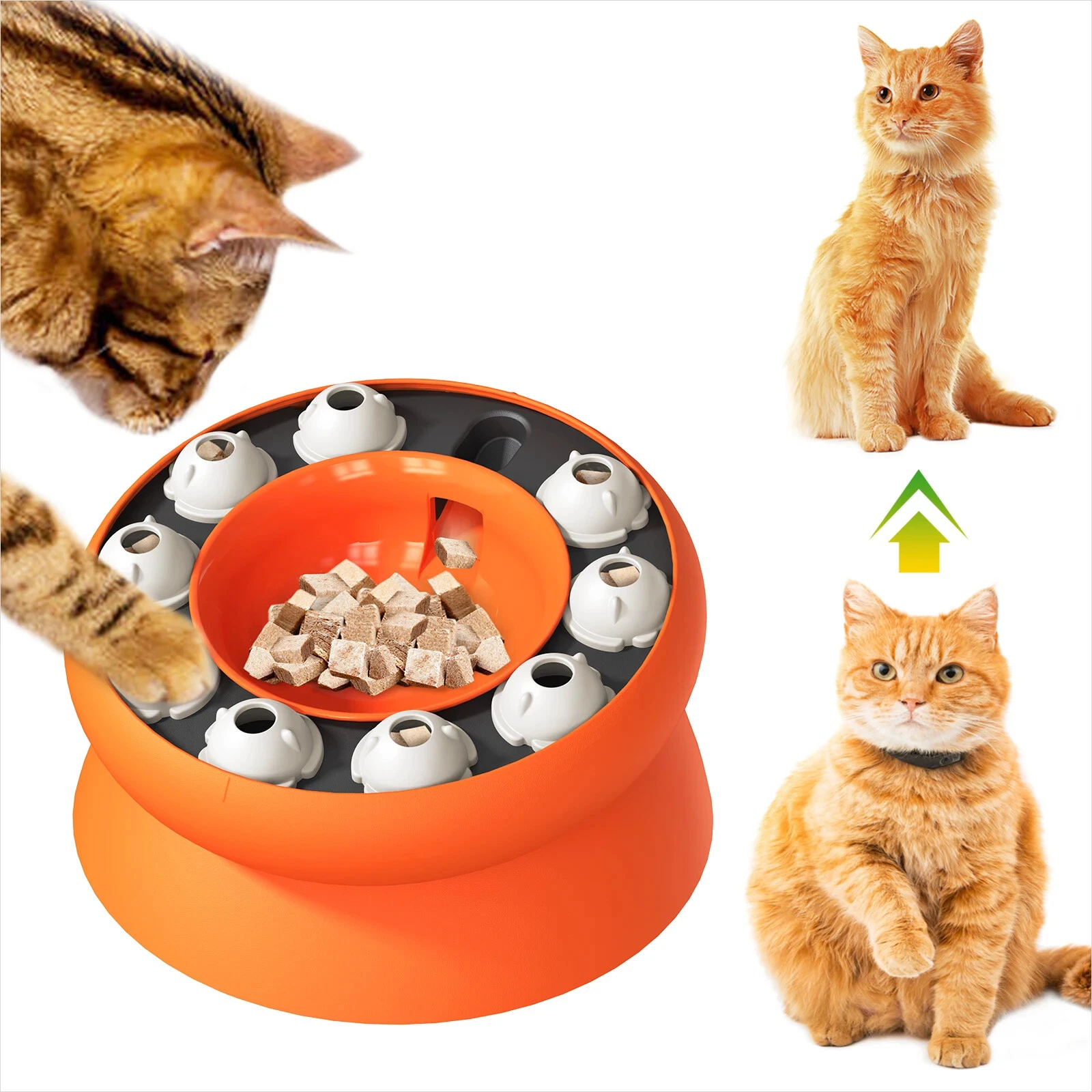Pet Toy for Aid Pets Digestion & Mental Slow Feeder Cat Bowl Toys Puzzle Feeder
Opens in a new windo