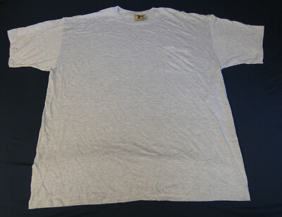 Tough T's WearGuard 2XL XXL Off White Gray Short Sleeve Pocket T-Shirt Vintage
