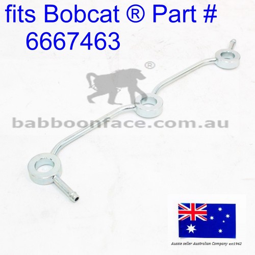 fits Bobcat Overflow Return Fuel Pipe 6667463 E32 E32i E34 E35 E35Z E35i E37 - Foto 4 di 16