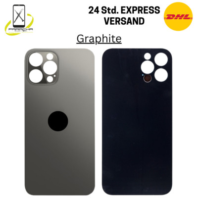 Für iPhone 12 Pro Max Akkudeckel Back Cover Glas Rückseite Big Hole B7000 Kleber