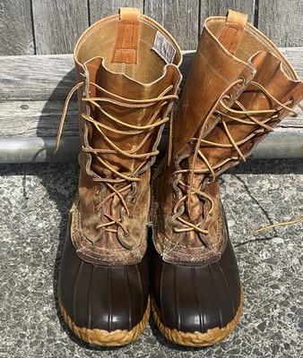 L.L. Bean Duck Boots Mens 10W Insulated Hunting Boots Made in USA Vintage