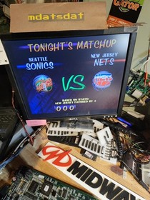 NBA MAXIMUM HANGTIME PCB JAMMA ARCADE BOARD REV L1.03 MINIMAL SPRITE ISSUES.  