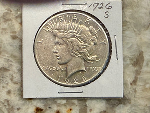 1926-S PEACE SILVER DOLLAR