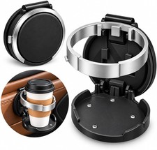 Universal Foldable Car Cup Holder With Hook Folding Automotive Door Storage New