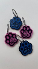 NFC Dog Tag Smart Pet ID 3D Printed Paw Tag, Add Your Own Contact Info