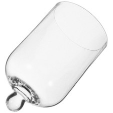 2 PCS Glass Domes for Display Clear Preserved Flower Cover Bell Jar