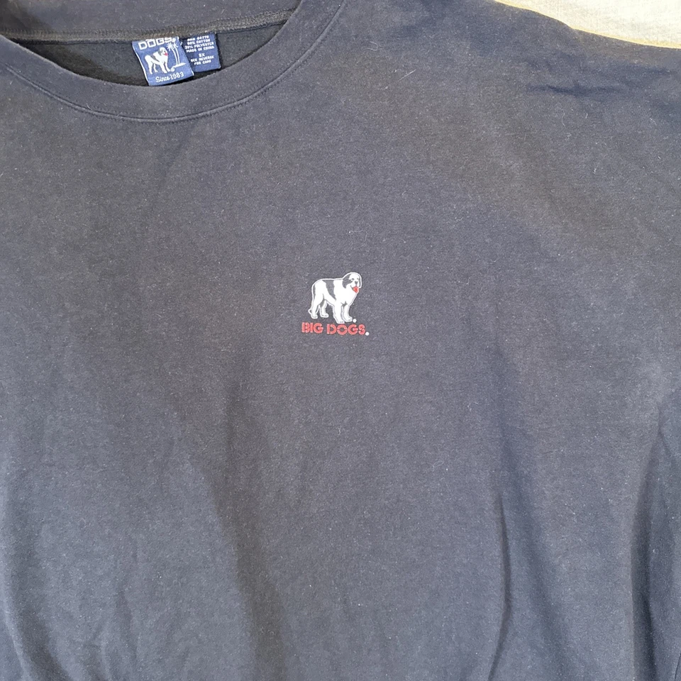 Big Dogs Men's 5XL Black Pullover Sweatshirt Authentic 'Freedom Isn't Free' Y2K - Image 4 of 4