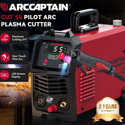 #ad ARCCAPTAIN 55A Plasma Cutter Non Touch Pilot ARC HF Air Plasma Cutting Machine $229.99