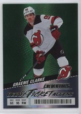 2024-25 Upper Deck Credentials Debut Ticket Access Green 3/25 Graeme Clarke 1ef4