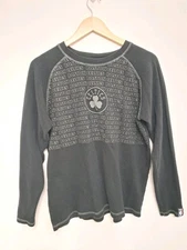 Black Boston Celtics Long Sleeve UNK NBA Shirt Size L Heavy Knit
