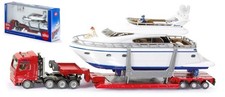 SIKU SCALA 1:87 MODELLINO STATICO DIECAST CAMION TRASPORTO NAVE YACHT