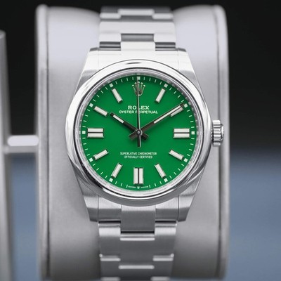Rolex Oyster Perpetual 134300 Green Dial 2026 41mm Box & Papers | eBay