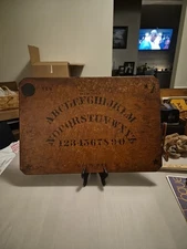 Early 1900s Vintage Antique Wooden Ouija Board Fuld Spirit Large Birdseye Rare