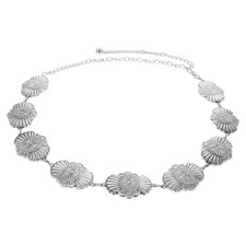 Western Cowgirl Metal Chain Belt For Women Boho Concho Waist Chain For Jeans