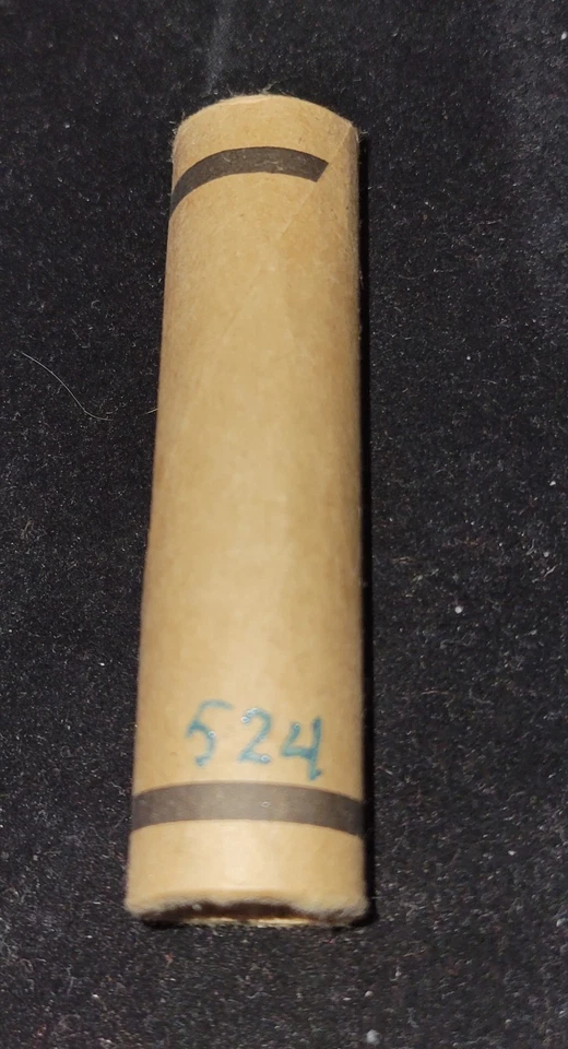 ESTATE!! UNSEARCHED!! Wheat Cent Roll With Old Silver Coin & BU Wheat Tails Ends - Image 3 of 3
