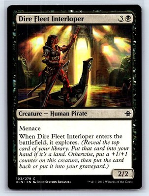 Dire Fleet Interloper C Ixalan 103 LP