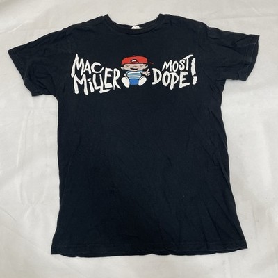 Mac Miller Most Dope Black T-shirt Concert Tour Tee Fits Like Sz S