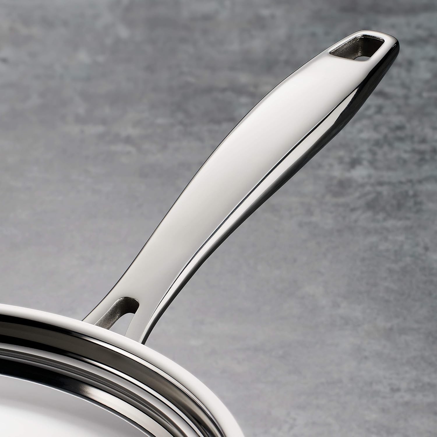 Tri-Ply Clad Stainless Steel 3-Quart Saute Pan with Lid, Induction-Ready