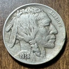 1938-D Buffalo Nickels Actual Nickel good Condition Upgrade Your Collection