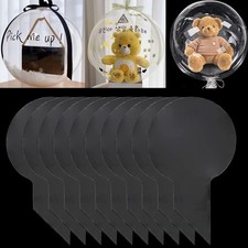 A/U 10 Pcs 24 Inch Transparent Clear Bobo Balloons for Stuffing, Bubble BoBo ...