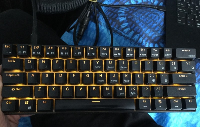 Royal KLUDGE RK61 Mechanical Gaming Keyboard 60% (Brown) - Excellent Condition