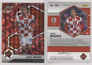 2021-22 Panini Mosaic FIFA Road to World Cup Reactive Red Prizm Luka Modric #195