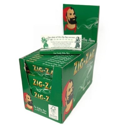 ZIG ZAG GREEN STANDARD Regular Zigarettenpapier - 5 10 25 50 100