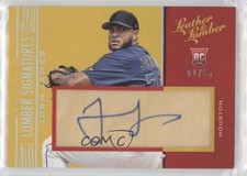 2019 Leather & Lumber Rookie Signatures Holo Silver 1/25 Josh James Auto 0m35