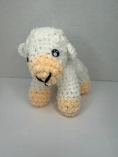 Handmade Crochet Sheep Plush Amigurumi Lamb Toy Soft Stuffed Animal NEW
