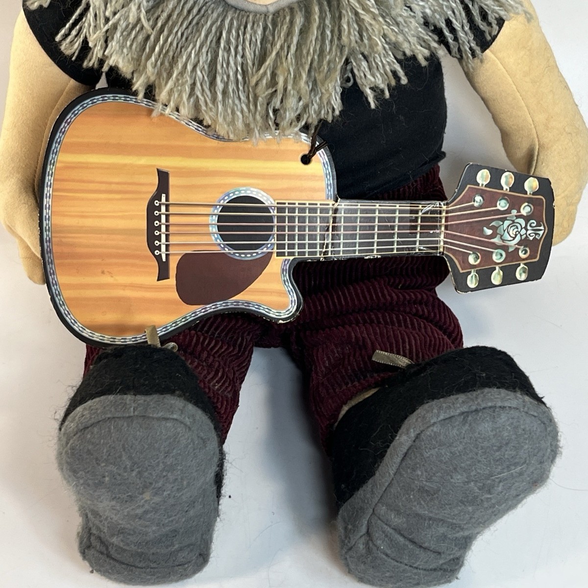 Vintage JERRY DOLL Jerry Garcia Plush w/Guitar Grateful Dead