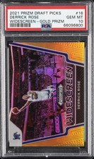 2021 PANINI PRIZM DRAFT PICKS WIDESCREEN GOLD PRIZM #16 DERRICK ROSE 6/10 PSA 10