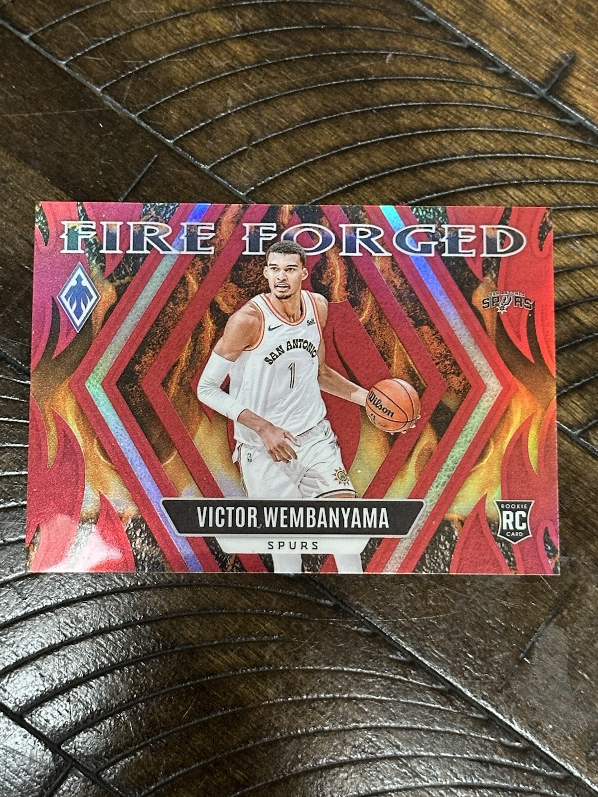 Victor Wembanyama 2023-24 Panini Phoenix Fire Forged Rookie Red /125