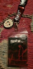 NWOT Bioworld Friday the 13th Horror Movie Jason lanyard key holder with sticker