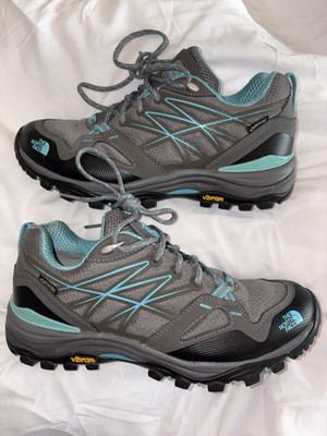 Woman s The North Face Hiking Shoes Size 7.5 Women's Gray and Blue Lace Up
