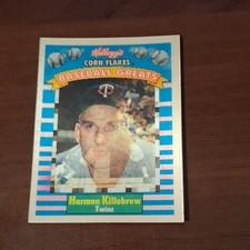 Sportflics 1991 Kellogg's Corn Flakes Baseball Greats Harmon Killebrew Twins #6