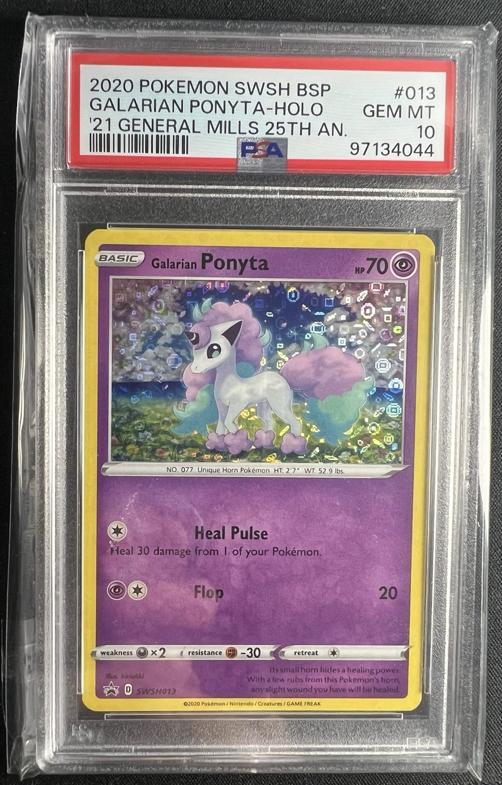 Galarian Ponyta Holo General Mills Promo SWSH013 POP 134