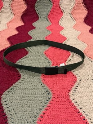 Billabong Cog Web Belt - Olive Green Black Snap Closure Buckle