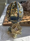 Stauer Jeweled Gold Blue Egg Removable Imperial Quartz Clock Watch Timepeace NEW — photo 5