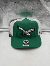 Philadelphia Eagles NFL '47 Brand Throwback Green Trucker Adjustable Hat