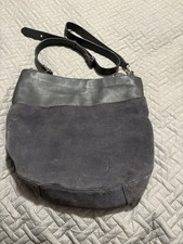 Oushka Grey Genuine Leather Shoulder Bag