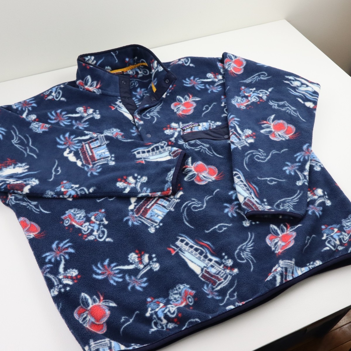 Patagonia Aloha Rickshaw Synchilla Snap T Fleece Pullover Mens XXL