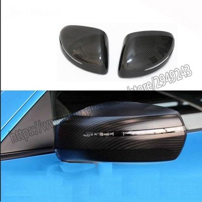 2p Real Carbon Fiber Side View Mirror Cover Cap Overlay For Audi TT TTS R8 08-14