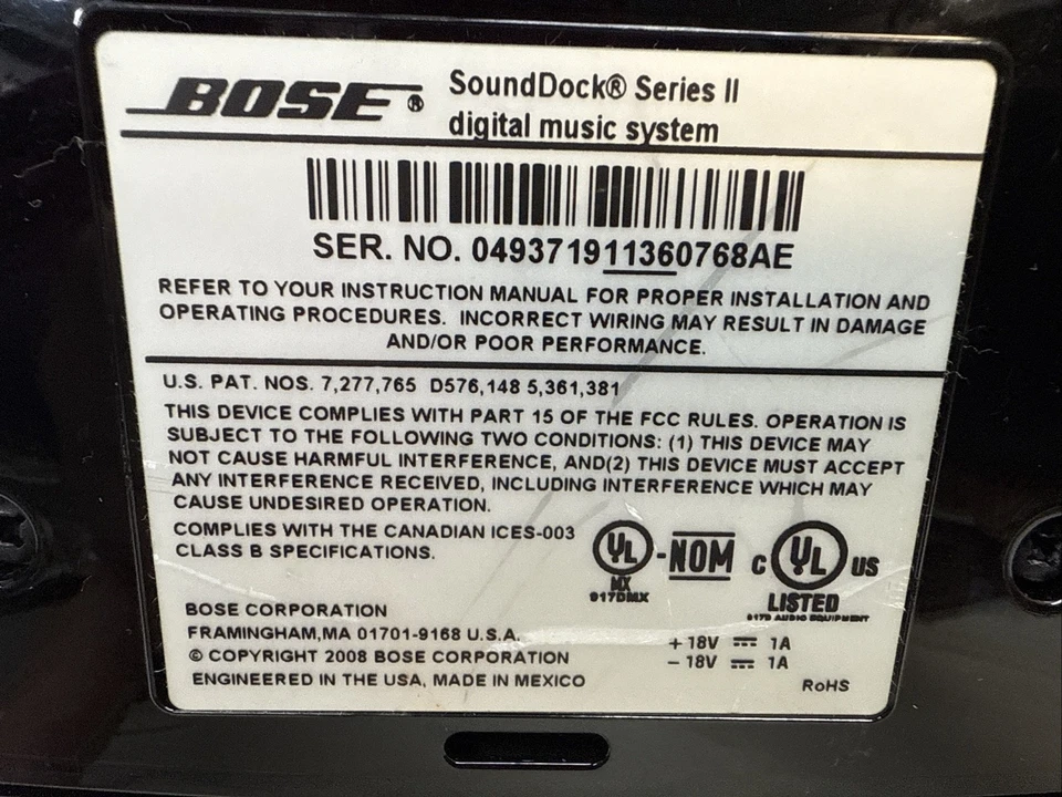 Bose Sound Dock Series II Black - Image 3 of 3