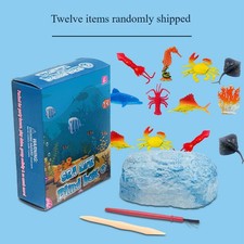 Archaeological Ocean Animal Dig Kit Toddler Excavation Digging toys Bricks