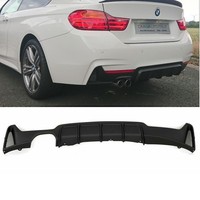 FüR Bmw 4Er F32 F33 F36 M-Paket Sport-Performance Heckdiffusor Schwarz 2-Rohr